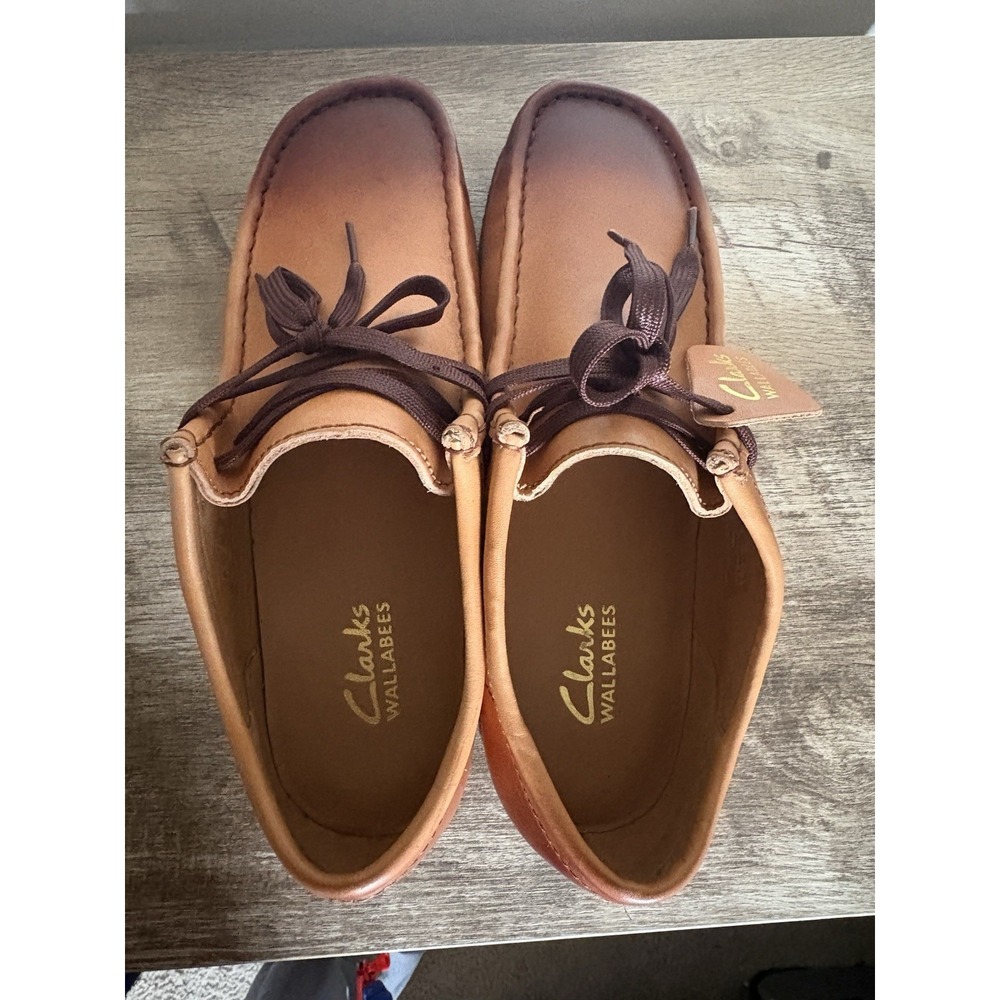 Clarks Wallabee 2 26158274 Mens Brown Leather Lace‎ Up Chukkas Boots Size 8 - Picture 12 of 16